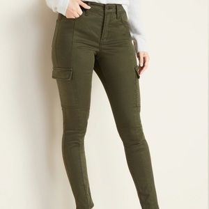 Old navy green rockstar skinny high rise jeans
